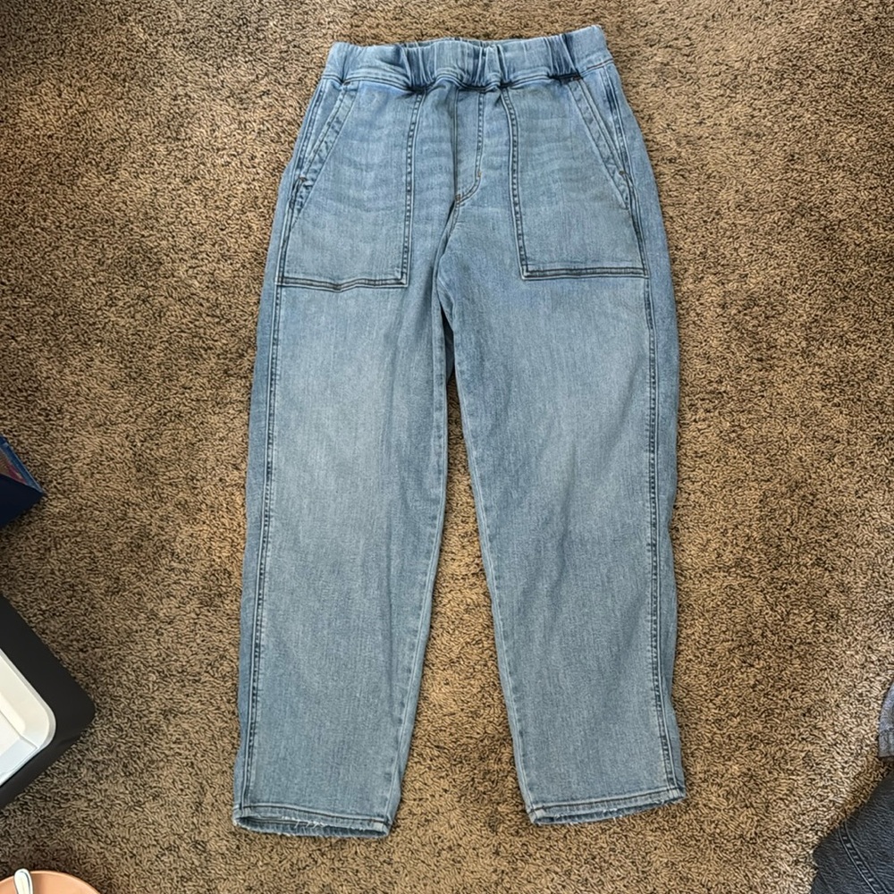 Madewell Light Wash Ankle Cropped Denim Pants
